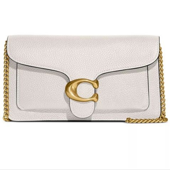 Polished Pebble Leather Tabby Chain COACH nwt - Picture 1 of 6